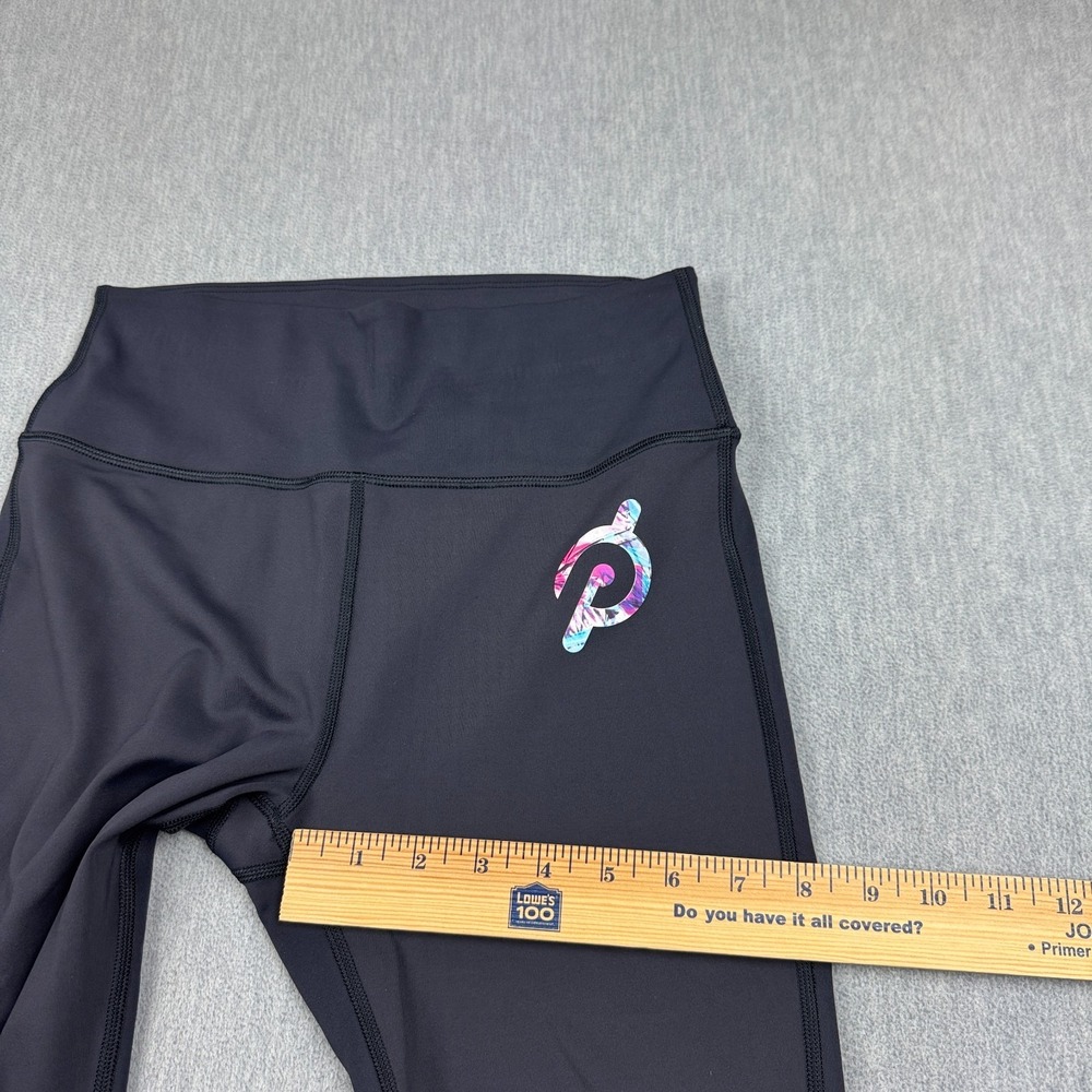 Peloton Leggings Medium Black Move Mission Scalloped Hem High Rise Yoga 25" - Picture 8 of 13
